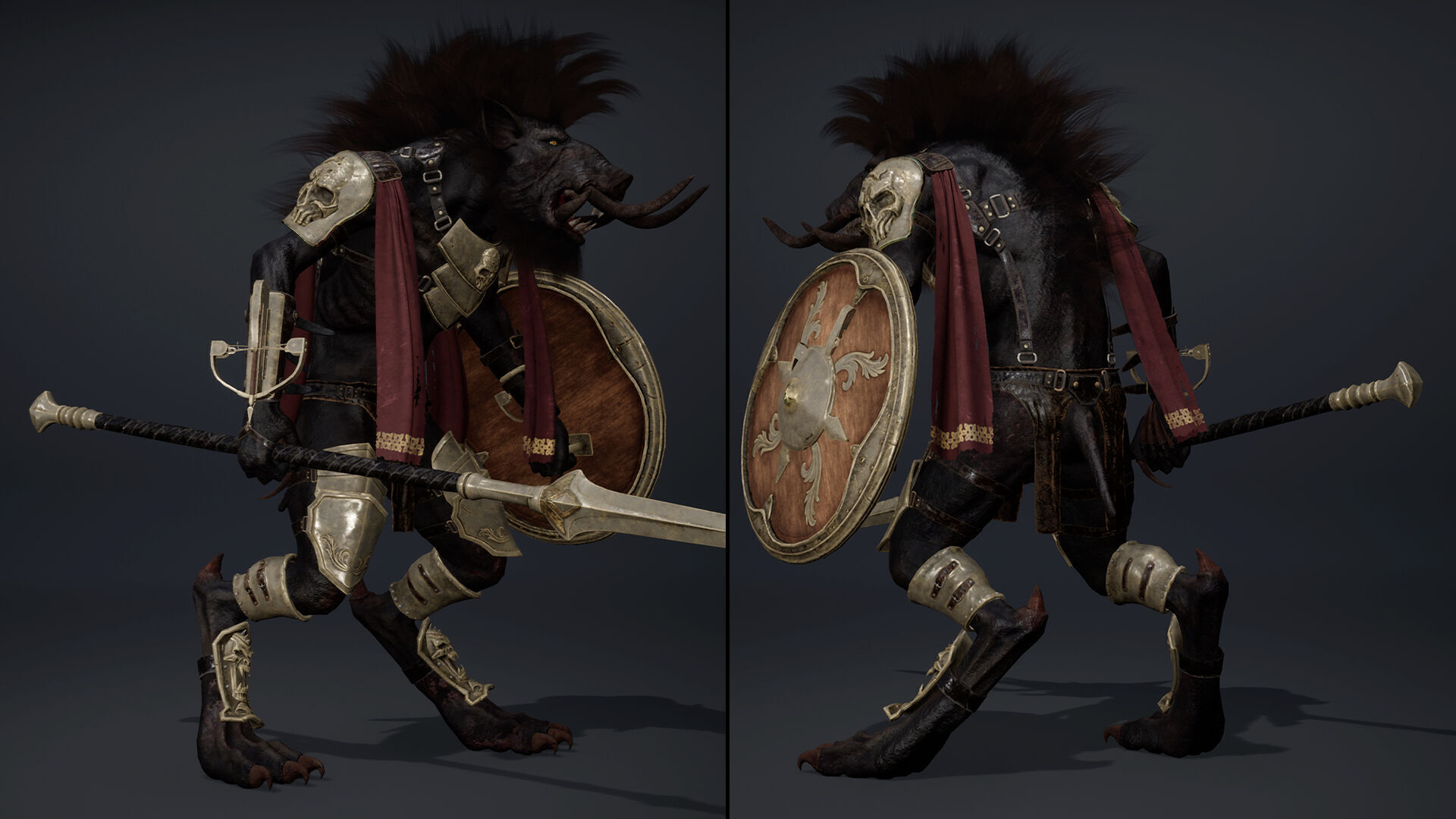 Thunder Spearman Arm1 Low-poly 3D model_6