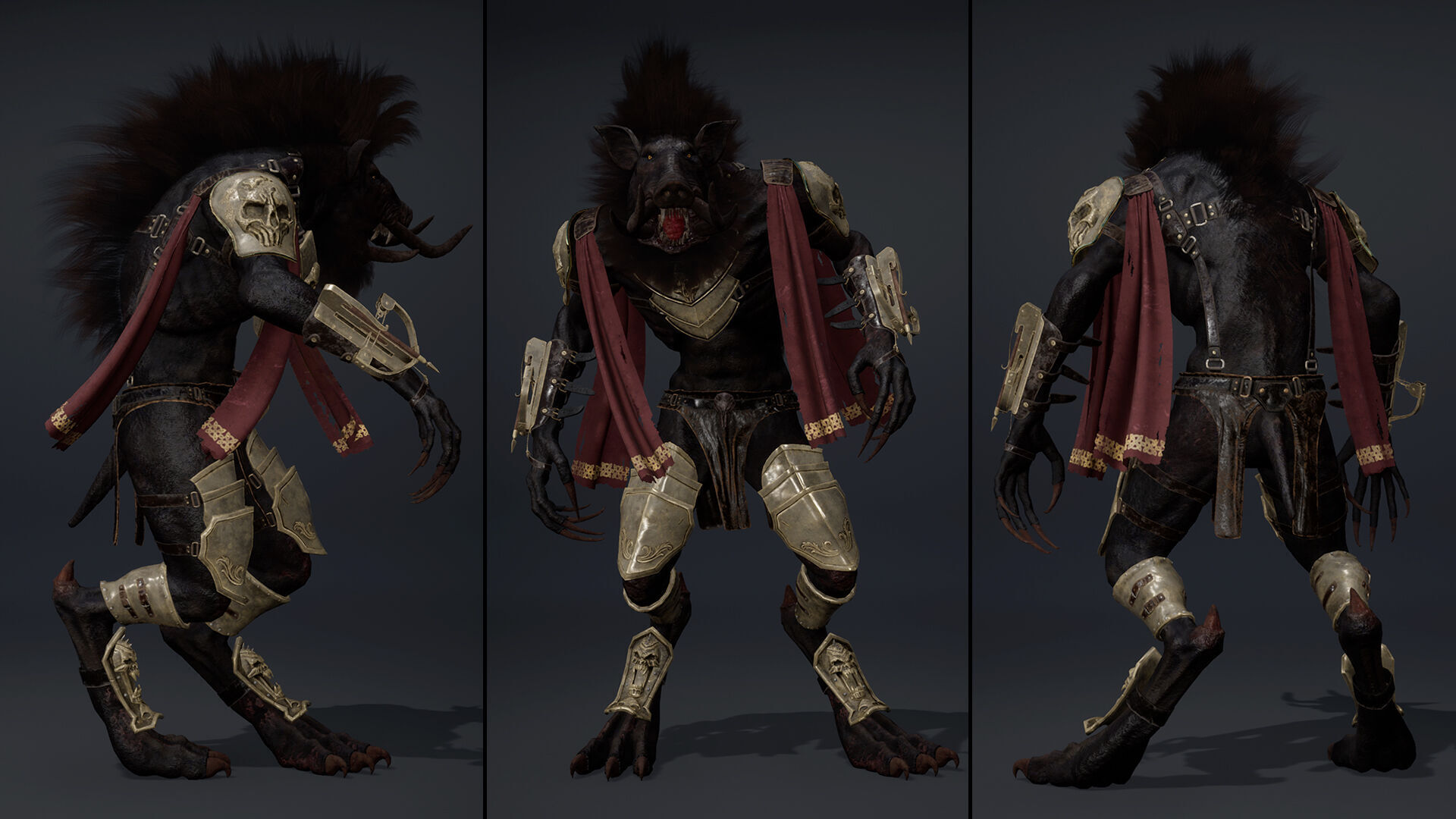 Thunder Spearman Arm1 Low-poly 3D model_18