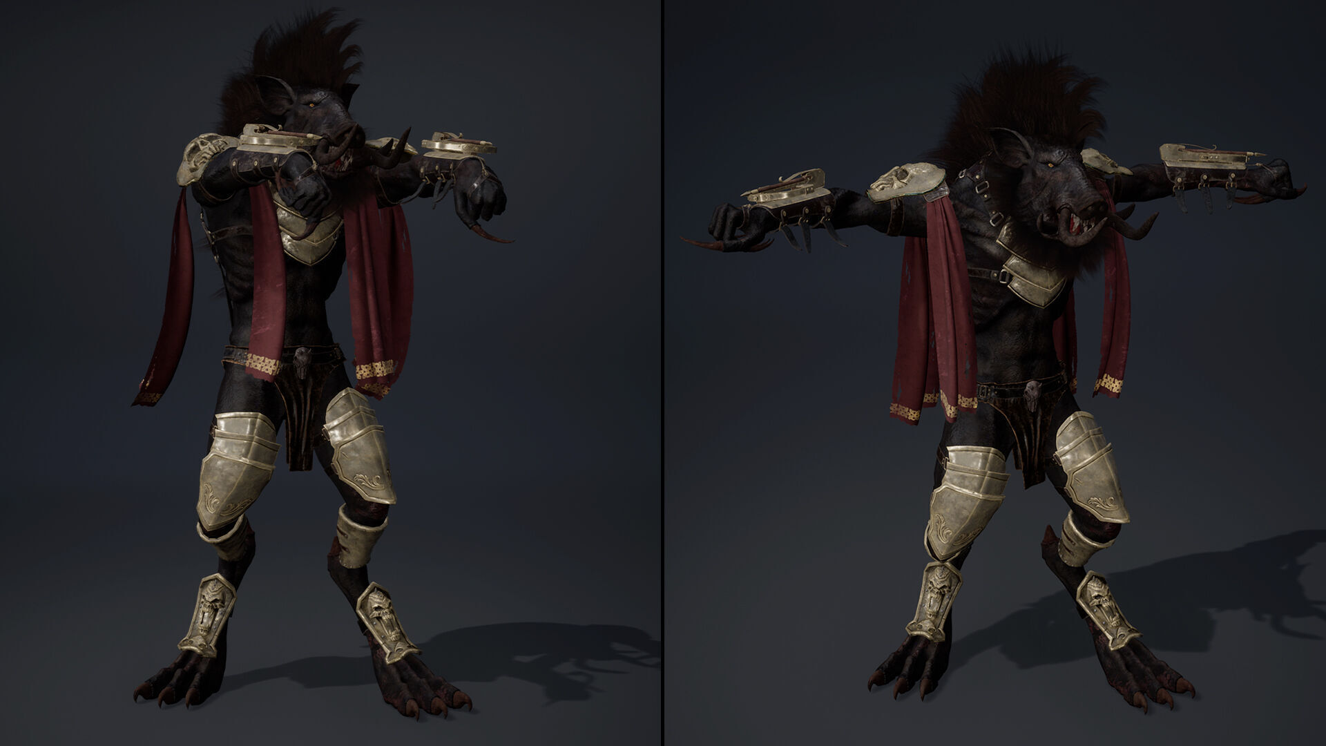 Thunder Spearman Arm1 Low-poly 3D model_10