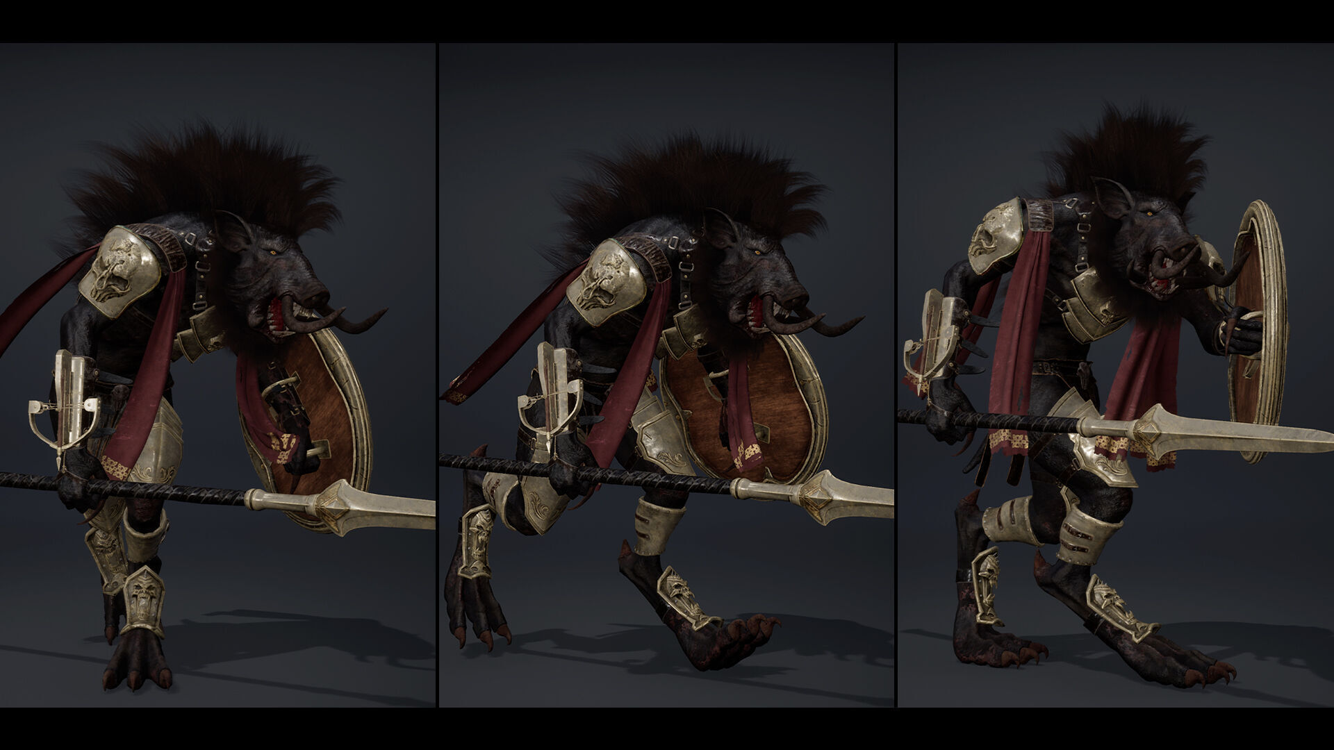 Thunder Spearman Arm1 Low-poly 3D model_19