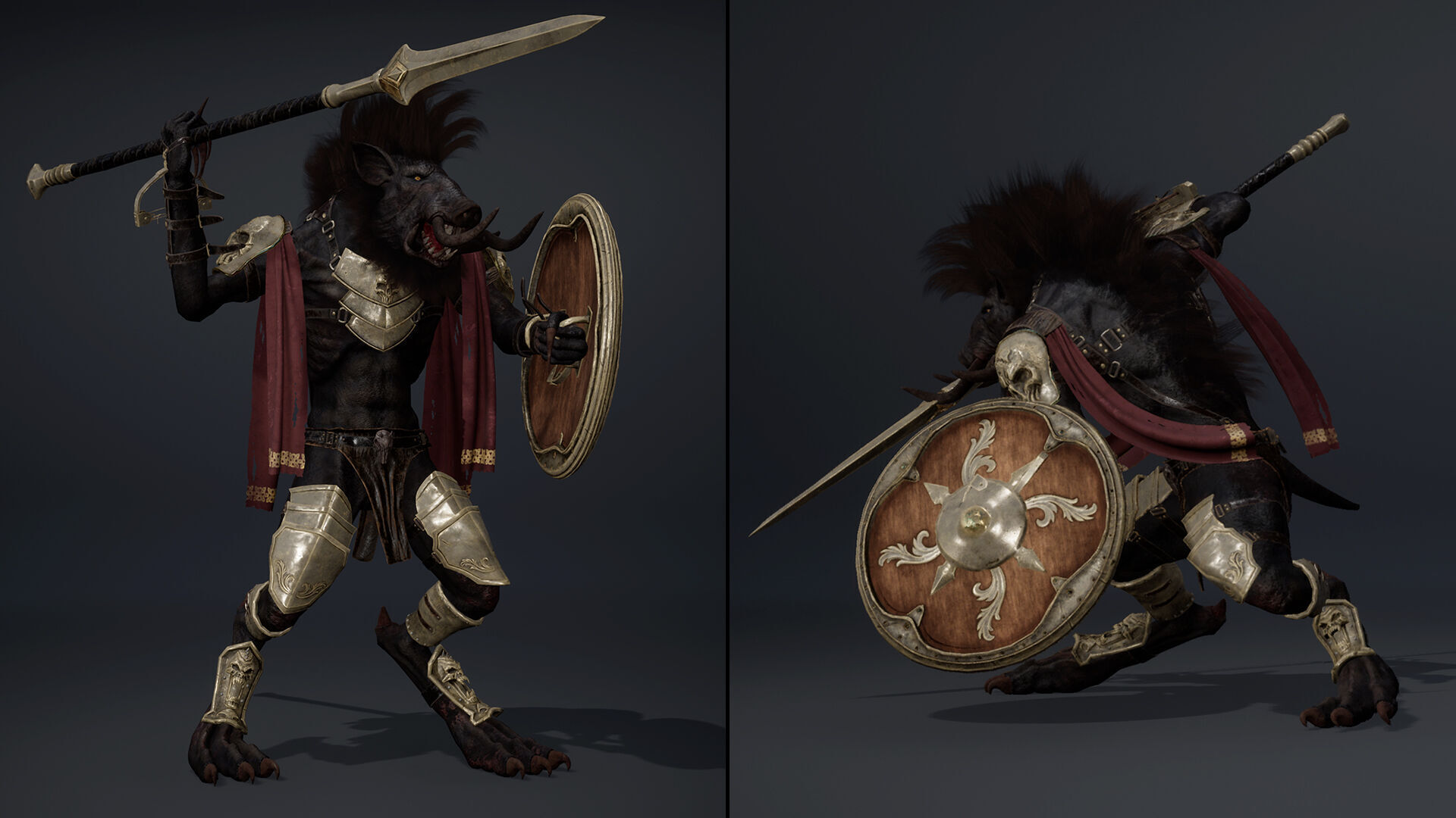 Thunder Spearman Arm1 Low-poly 3D model_7