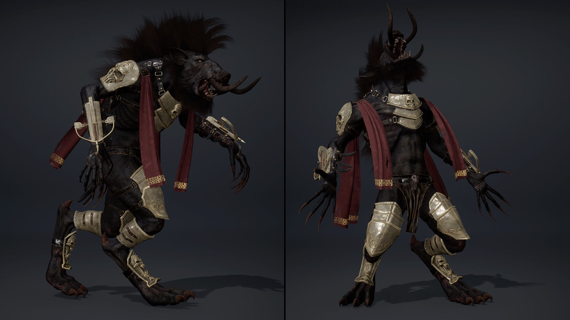 Thunder Spearman Arm1 Low-poly 3D model_17