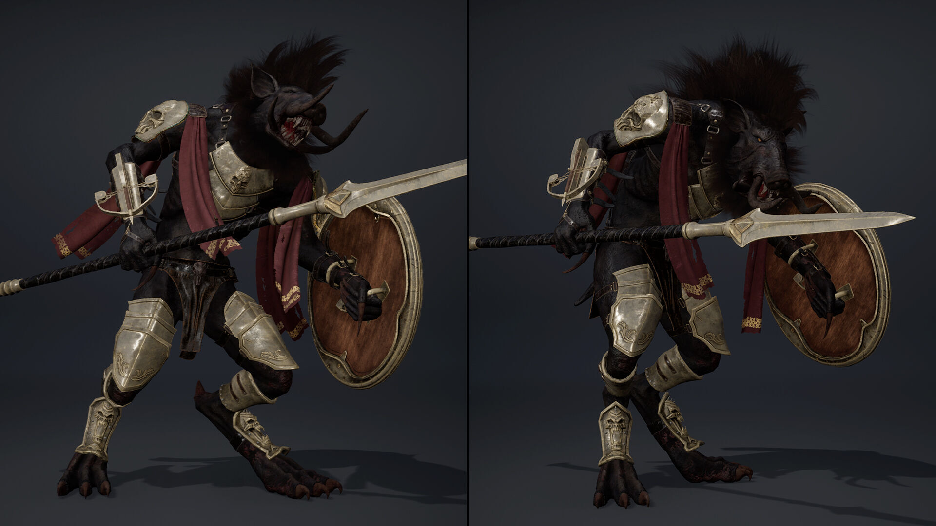 Thunder Spearman Arm1 Low-poly 3D model_14