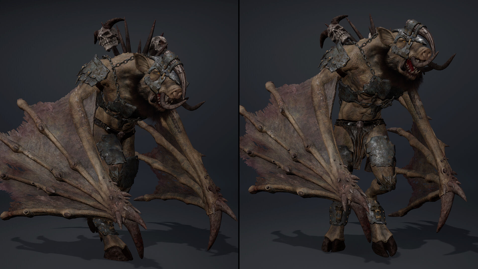 Thunder Brutal Wing2 Low-poly 3D model_10