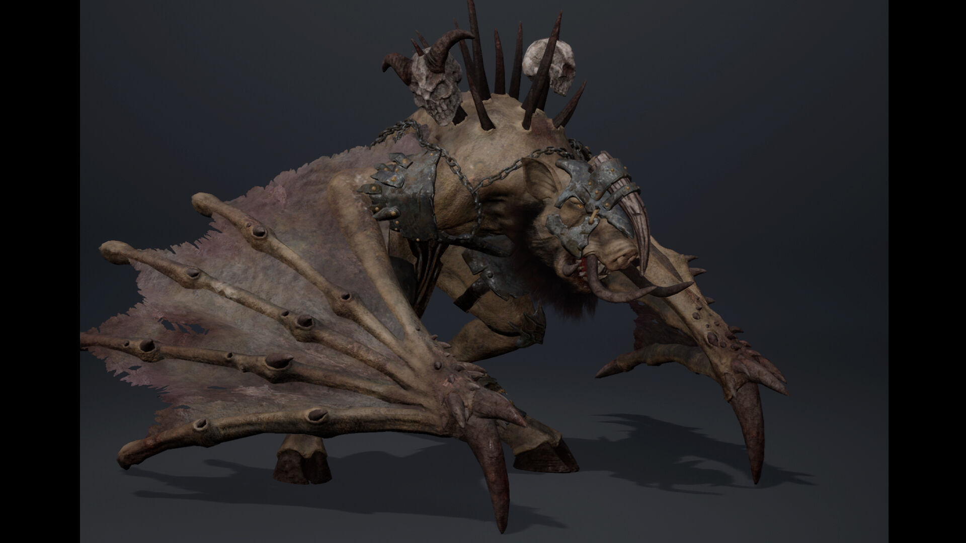 Thunder Brutal Wing2 Low-poly 3D model_7