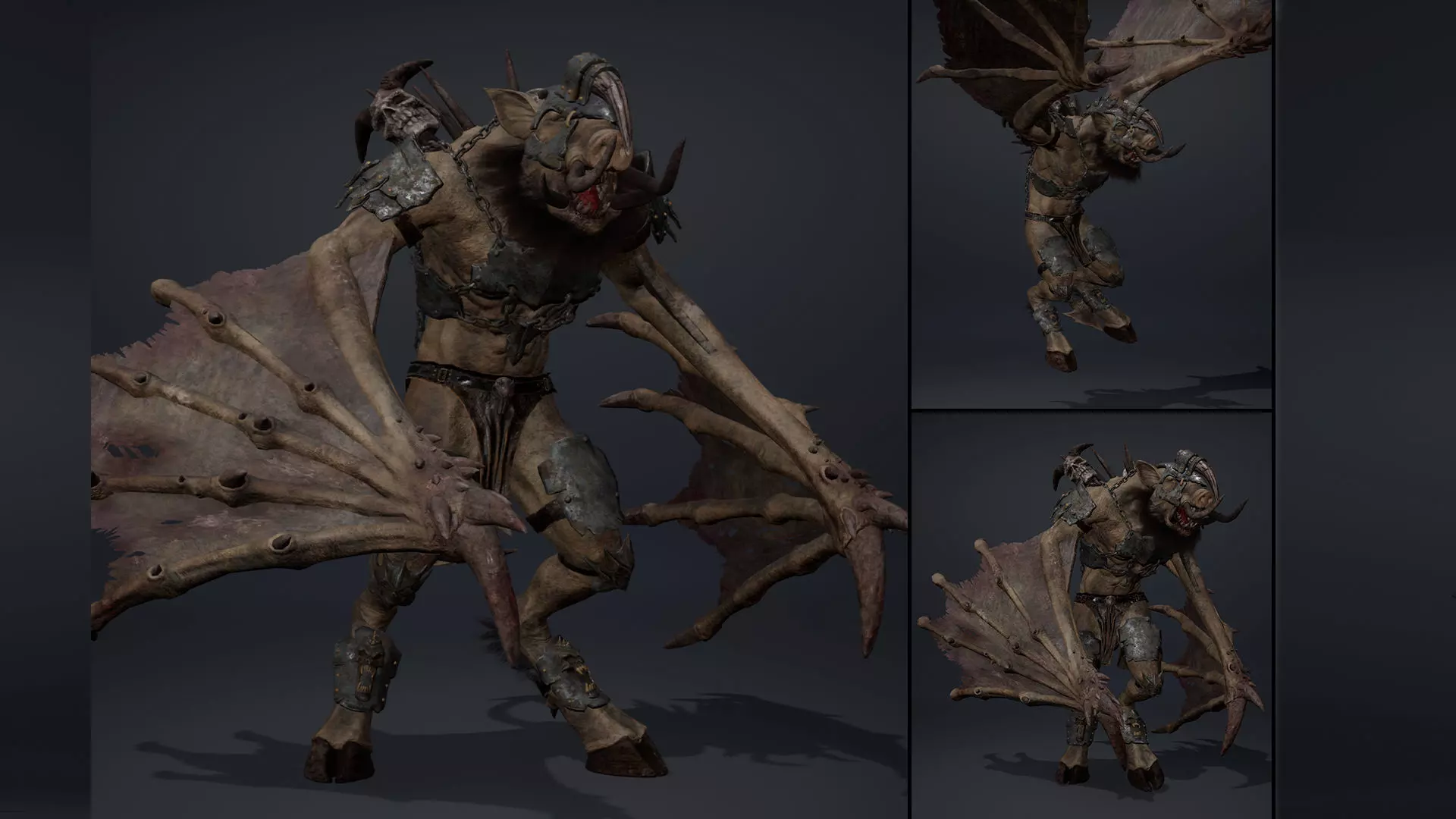 Thunder Brutal Wing2 Low-poly 3D model_0