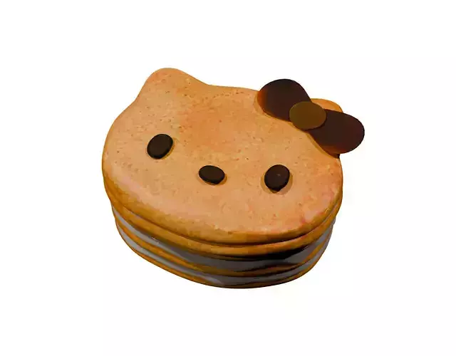 Hello Kitty Pancakes Kawaii Cafe