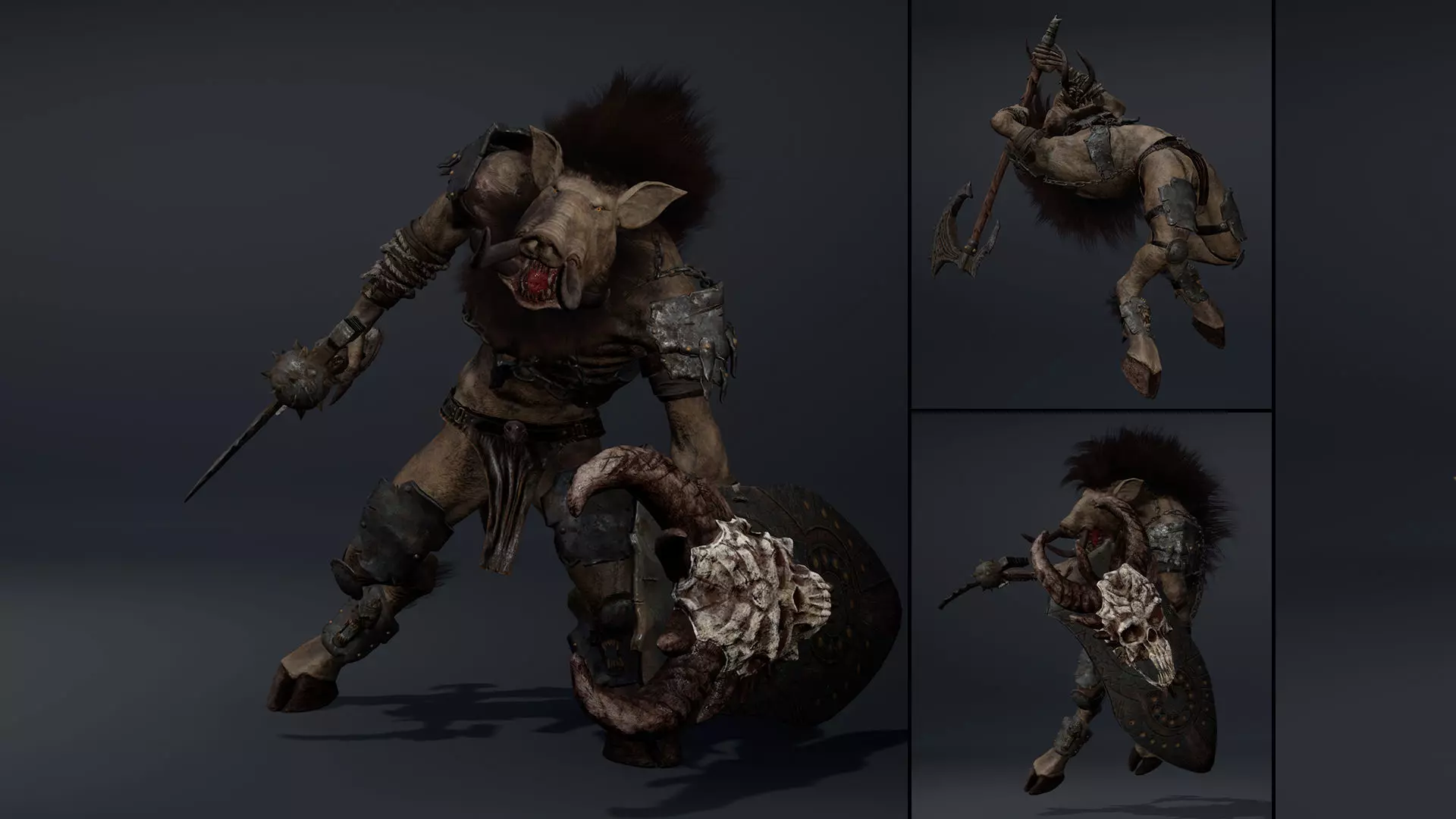 Thunder Brutal Arm2 Low-poly 3D model_0