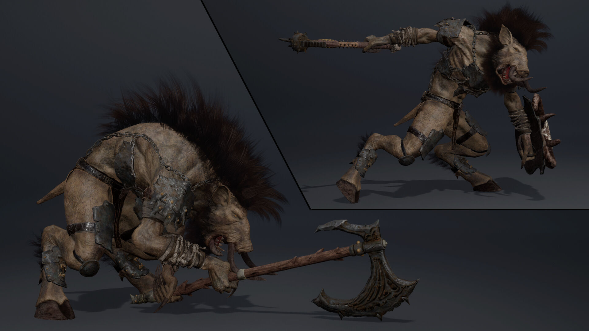 Thunder Brutal Arm2 Low-poly 3D model_10