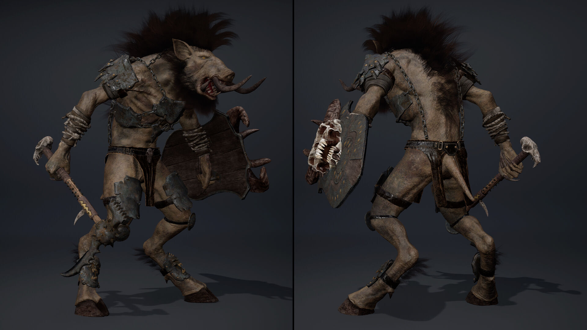 Thunder Brutal Arm2 Low-poly 3D model_5