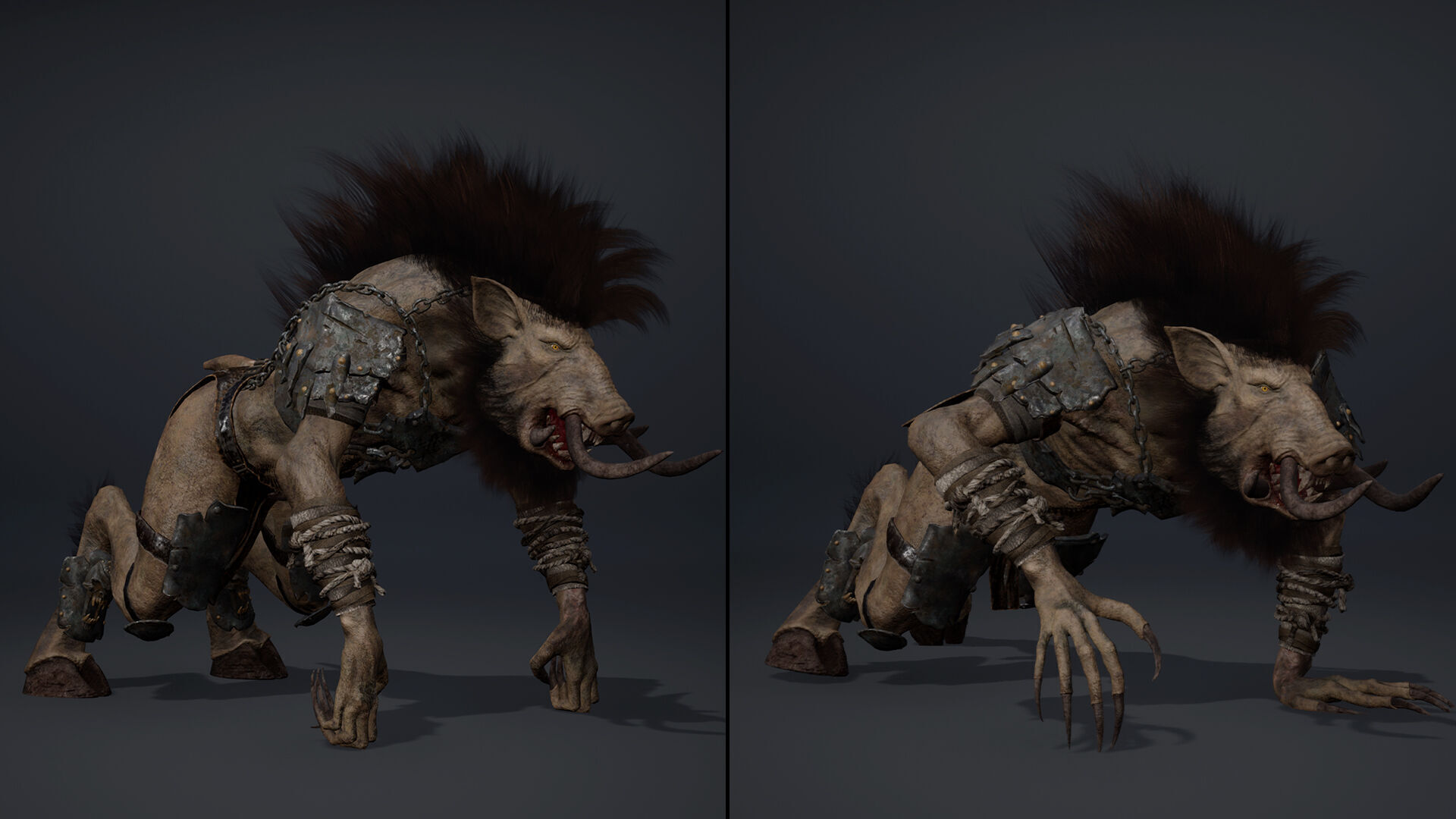 Thunder Brutal Arm2 Low-poly 3D model_12