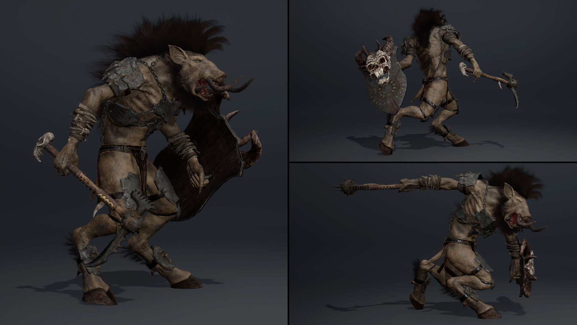 Thunder Brutal Arm2 Low-poly 3D model_7