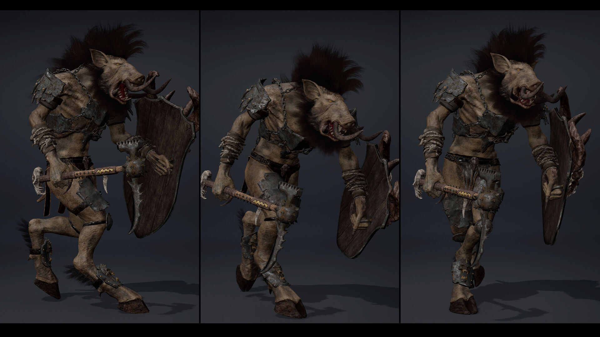 Thunder Brutal Arm2 Low-poly 3D model_13