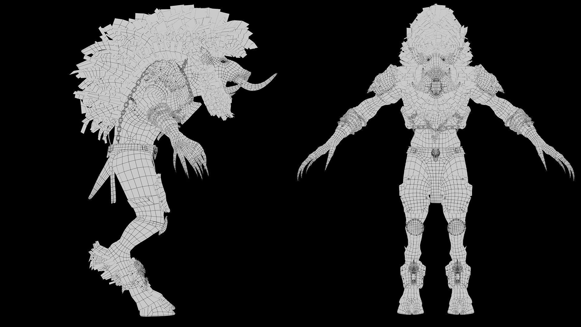 Thunder Brutal Arm2 Low-poly 3D model_22