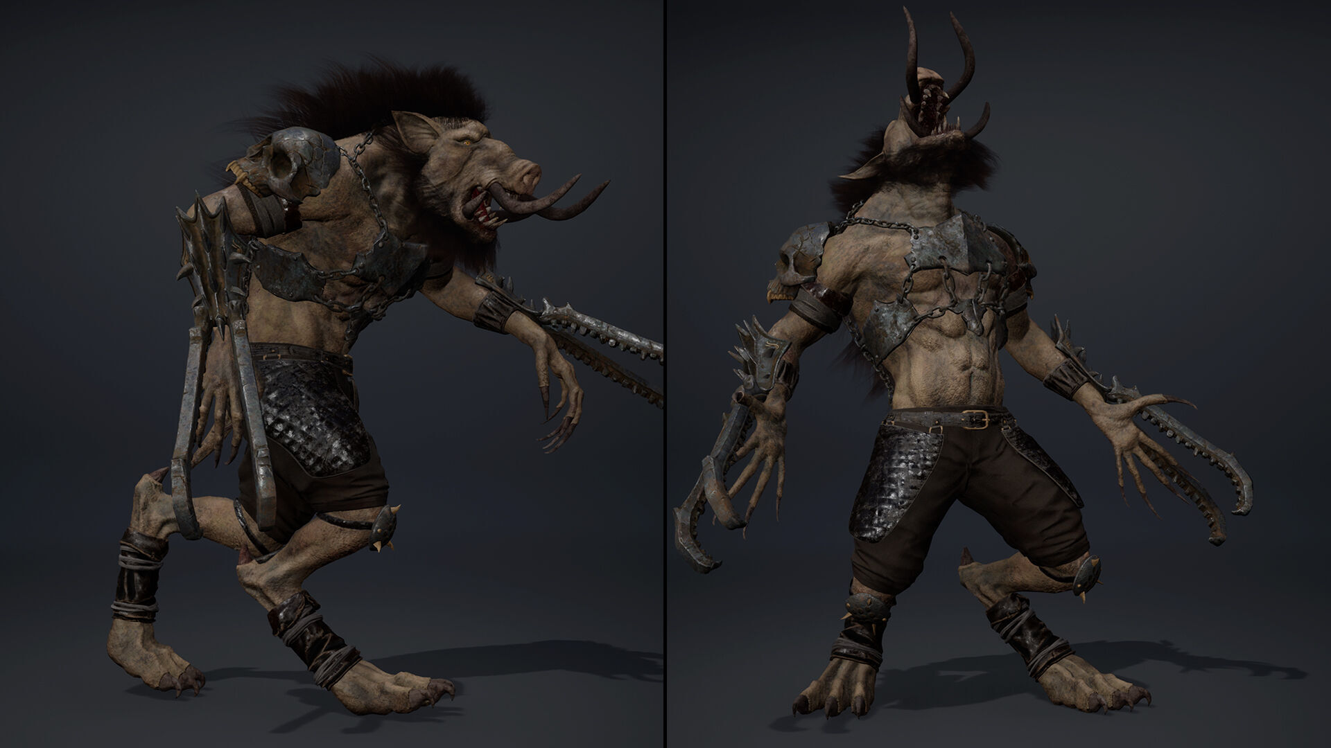 Thunder Brutal Arm1 Brutal Low-poly 3D model_9