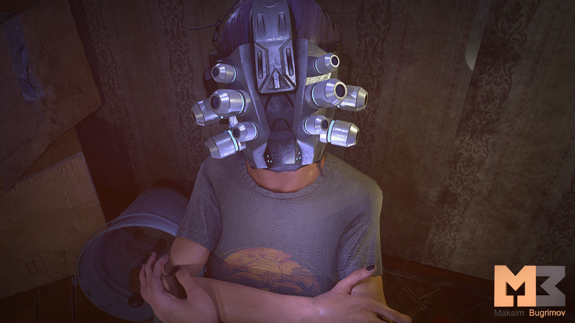 Geek Room Low-poly 3D model_20