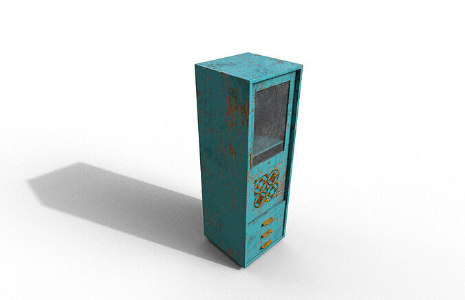 Old Modern Furniture 3D Model Terror Low-poly 3D model