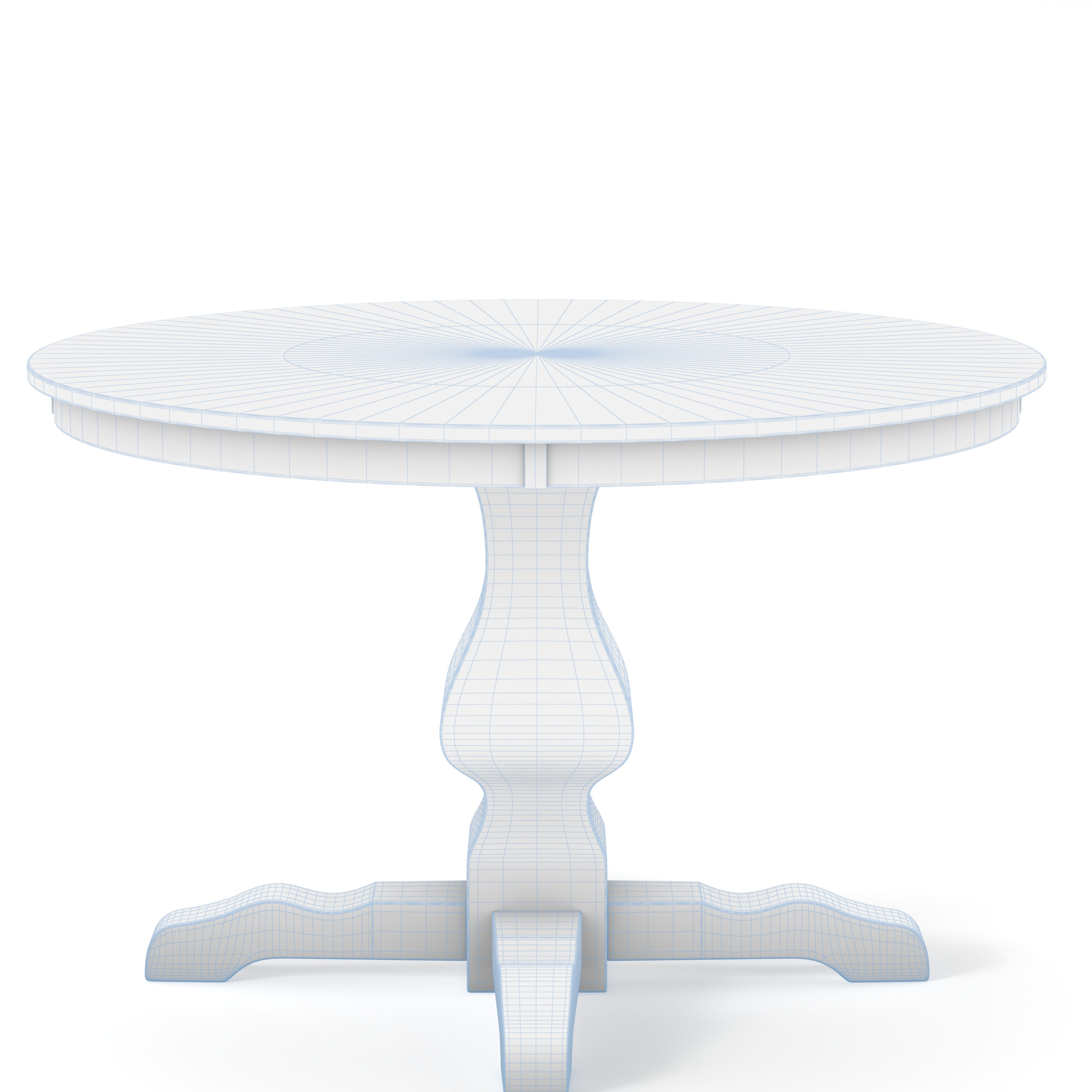 Dining Table 3D model_8