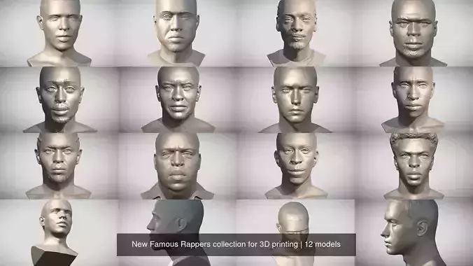 New Famous Rappers collection for 3D printing 