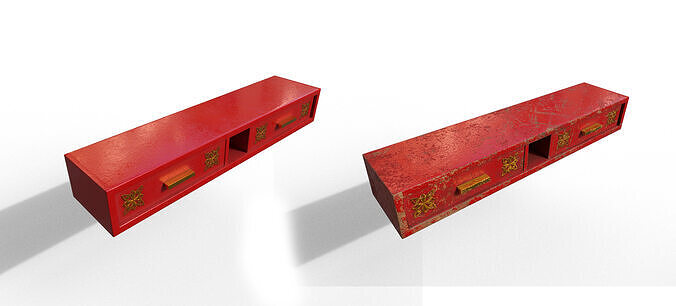 Pack 2 Modern Furniture 3D Model Low-poly 3D model