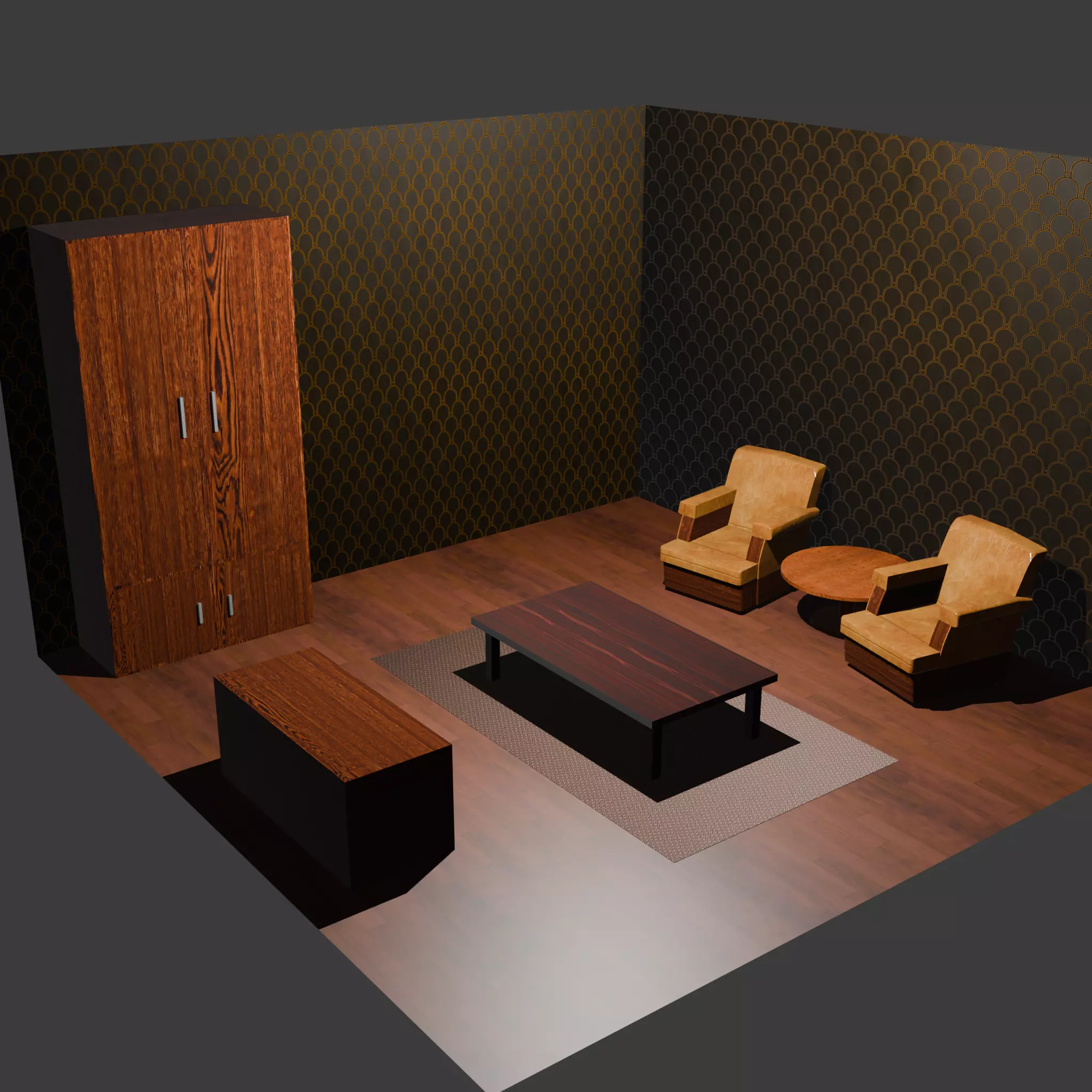 Modern Furniture Mini Pack Low-poly 3D model