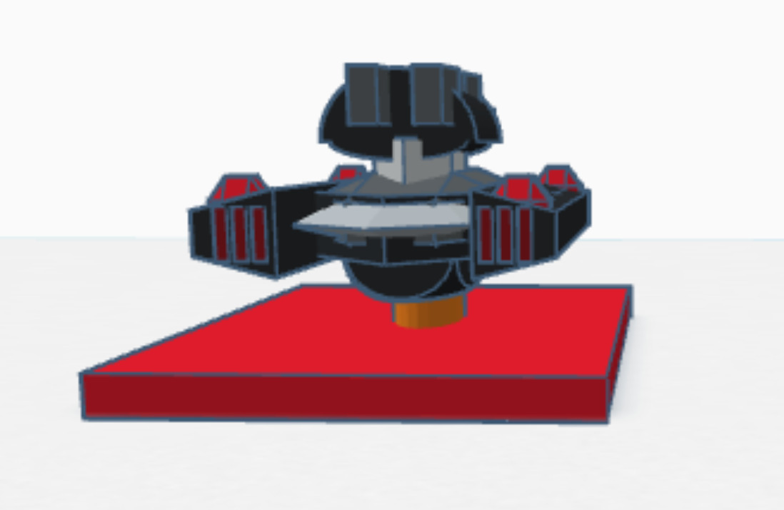 robotic attack tank 3D model_2