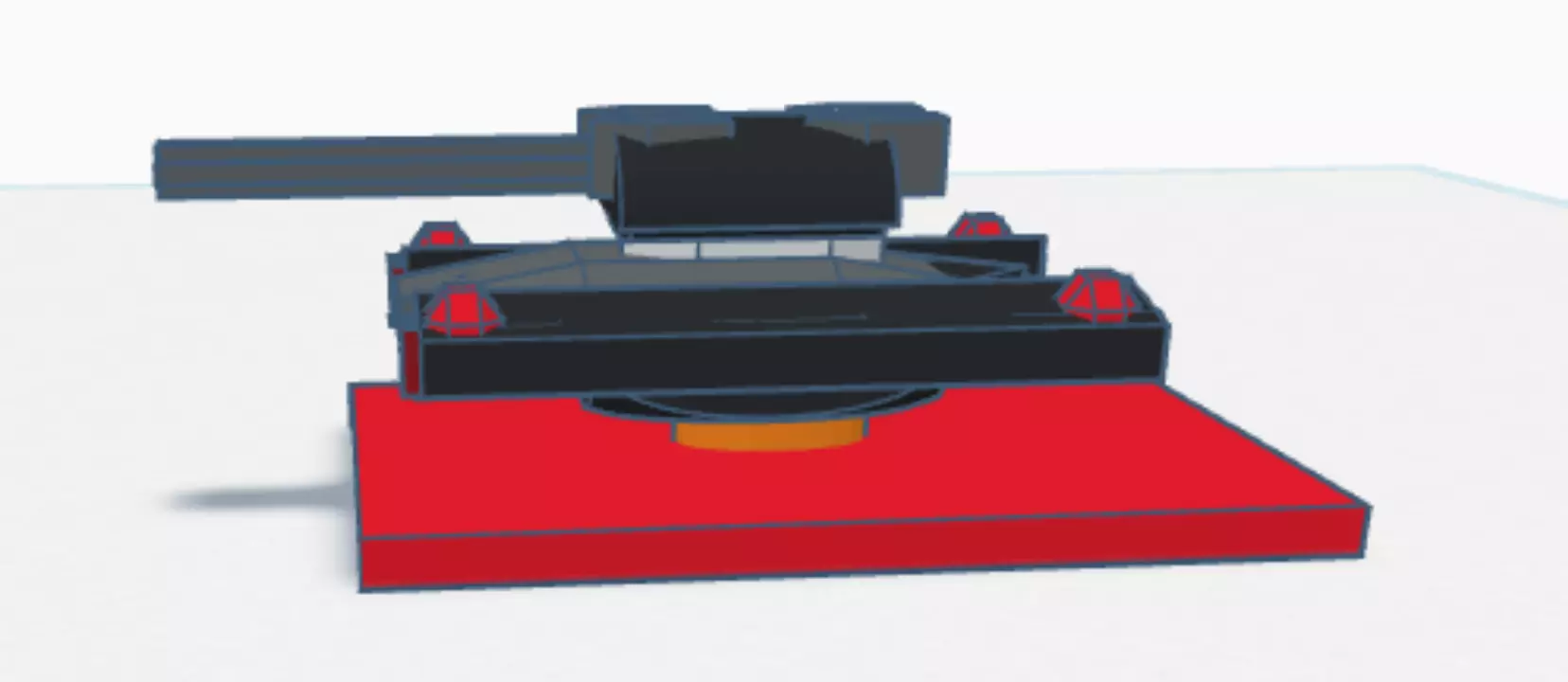 robotic attack tank 3D model_0