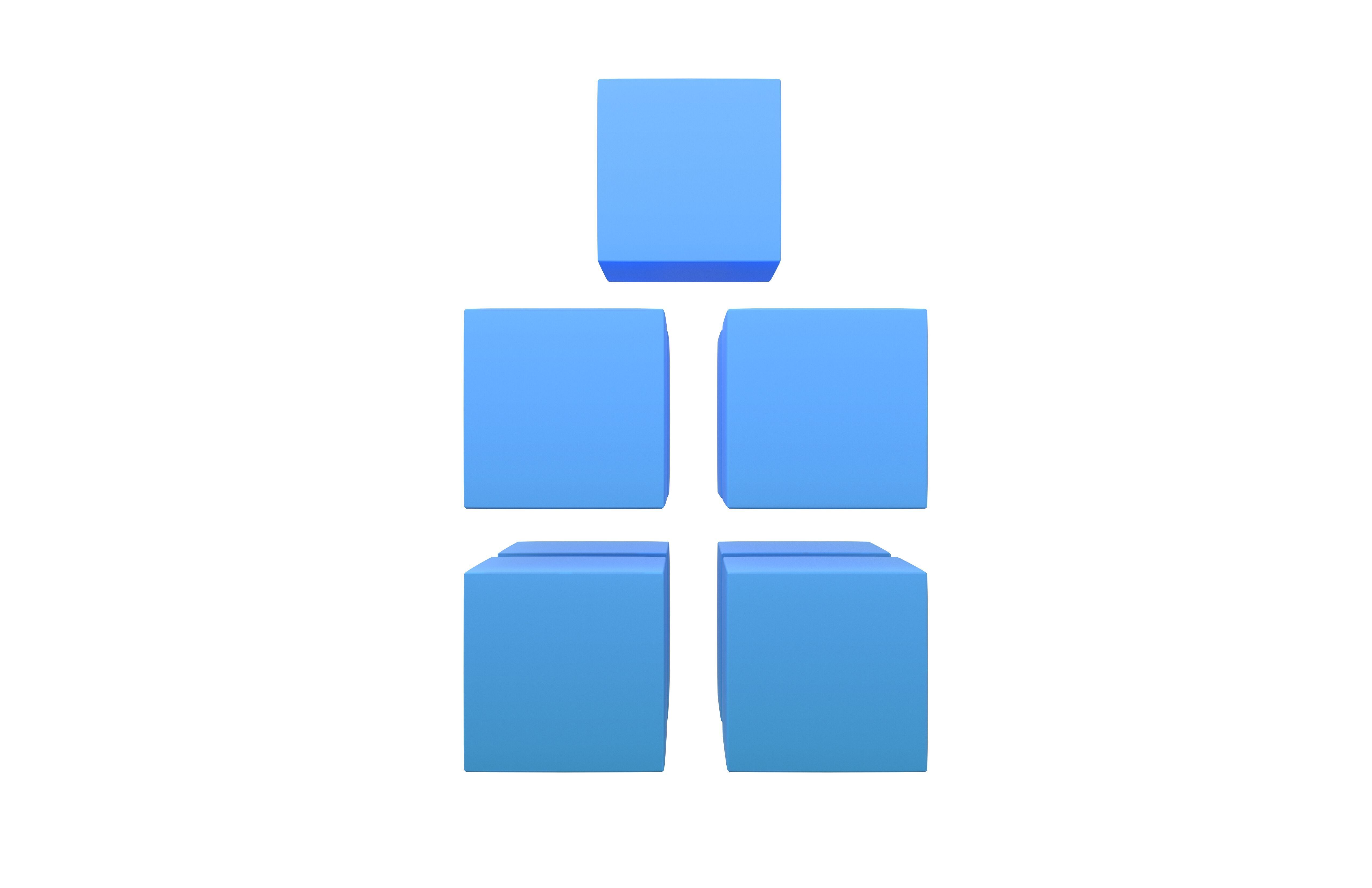 Building Blocks Concept Icon v1 002 Low-poly 3D model_2