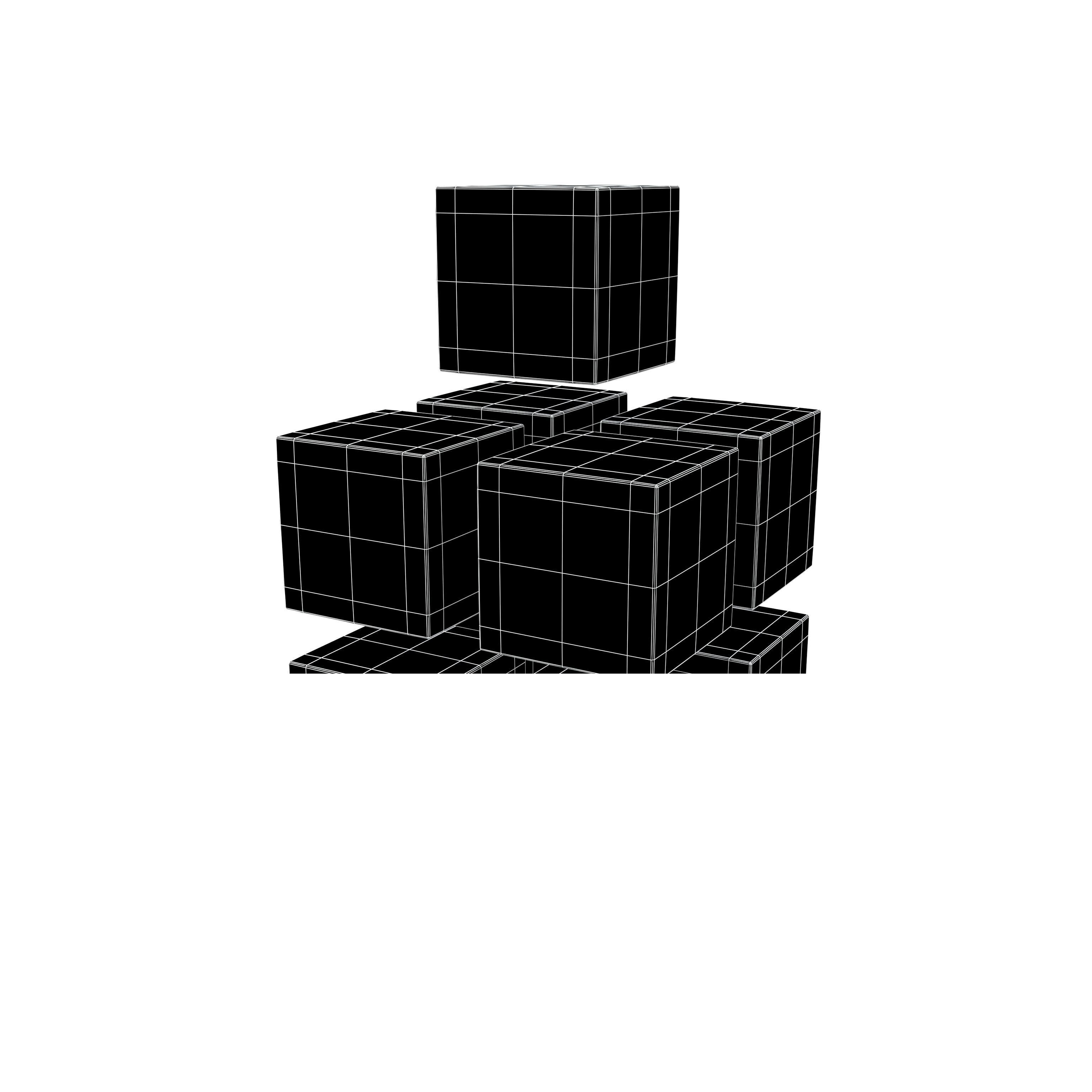 Building Blocks Concept Icon v1 002 Low-poly 3D model_5
