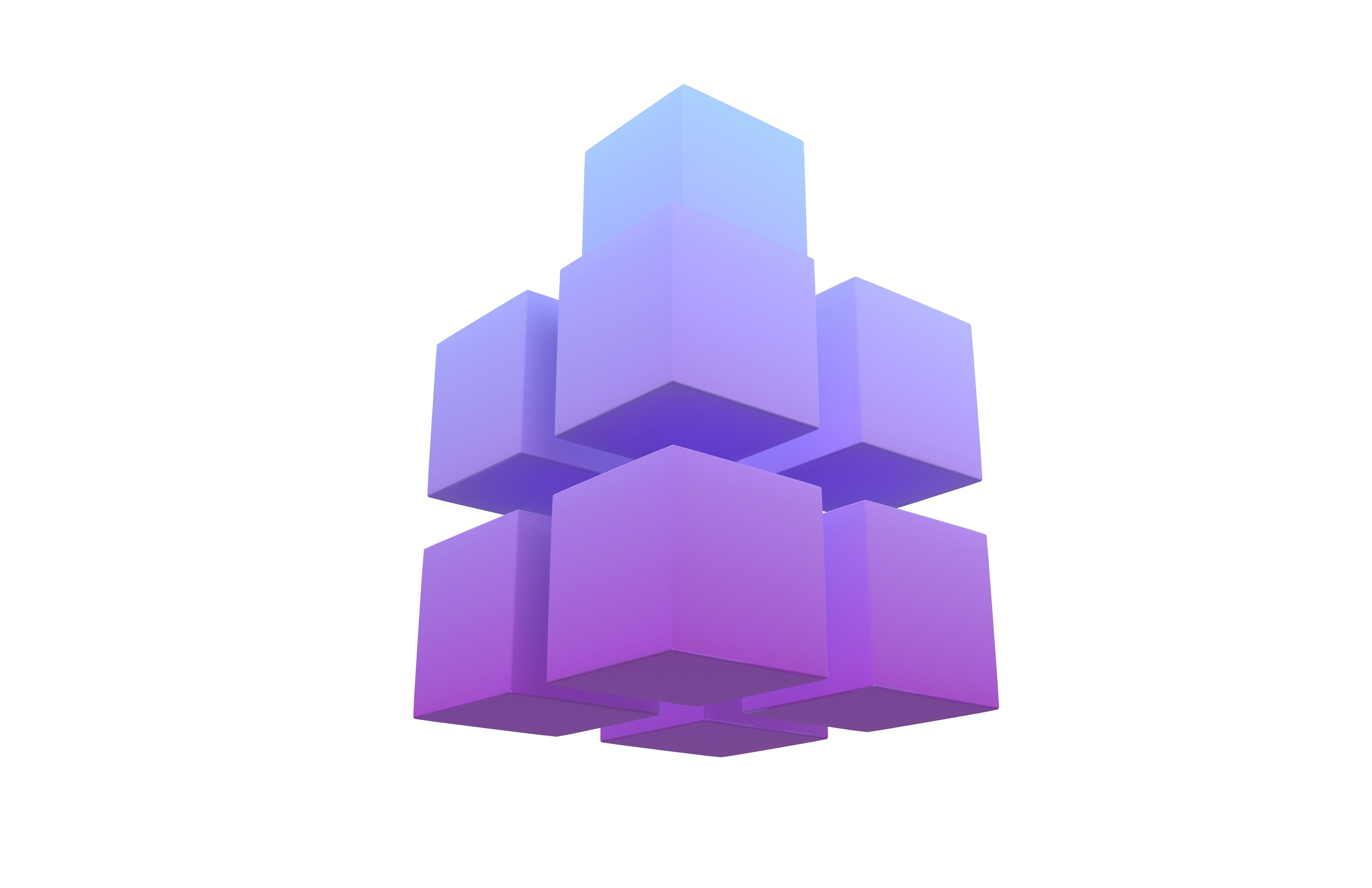 Building Blocks Concept Icon v1 003 Low-poly 3D model_3
