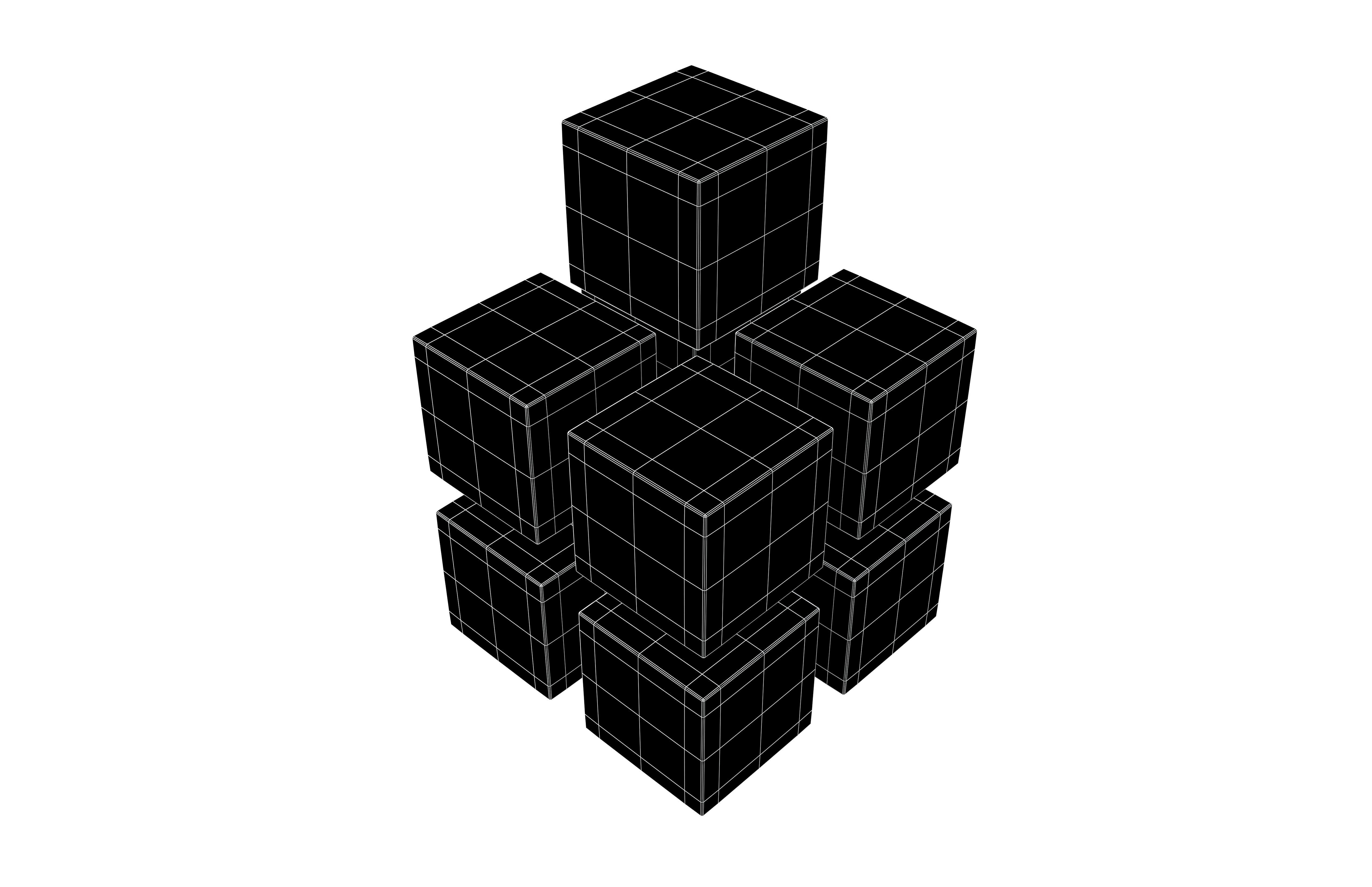 Building Blocks Concept Icon v1 003 Low-poly 3D model_7