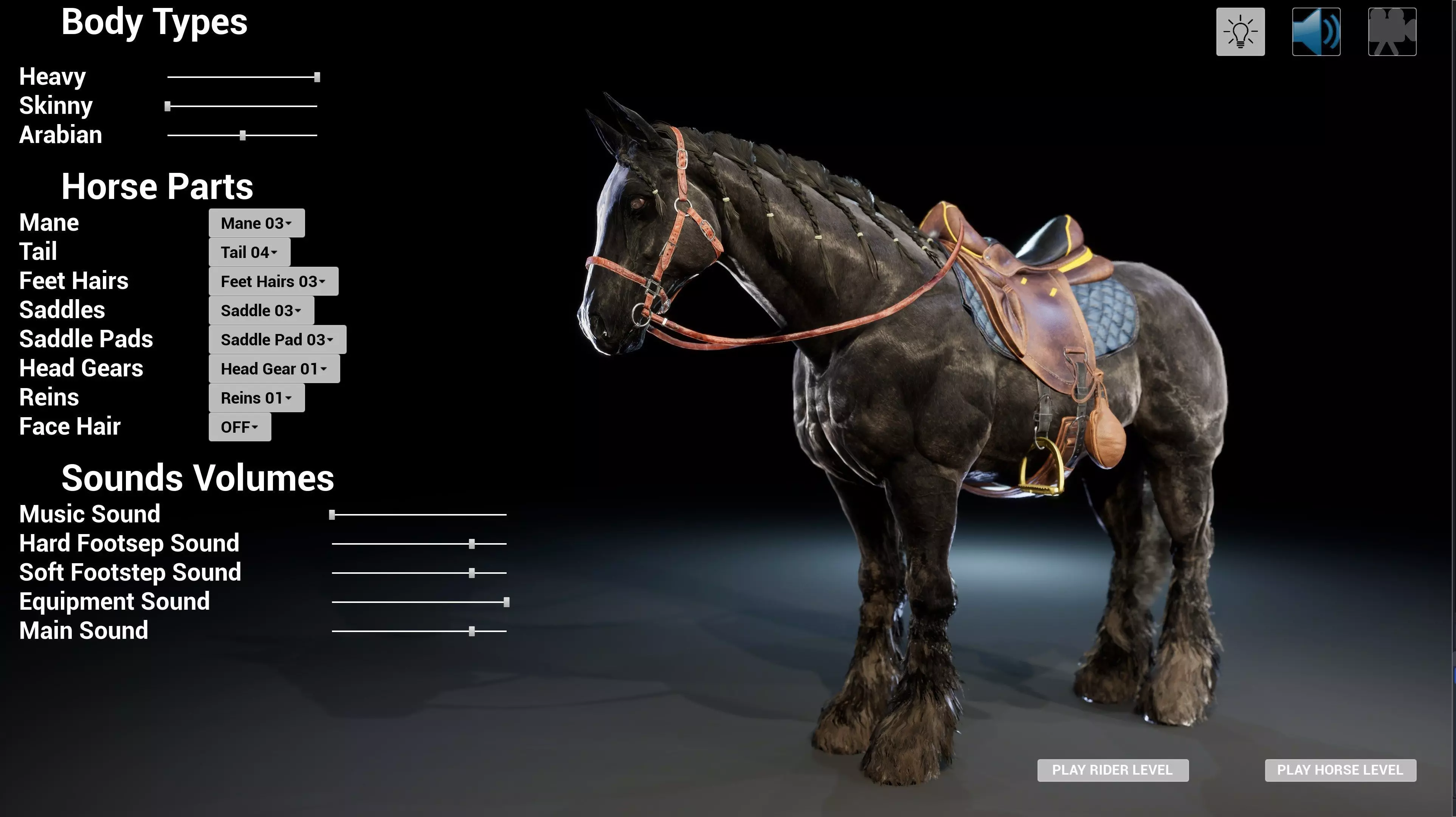 Horse Configurator PLUG AND PLAY Low-poly 3D model_5