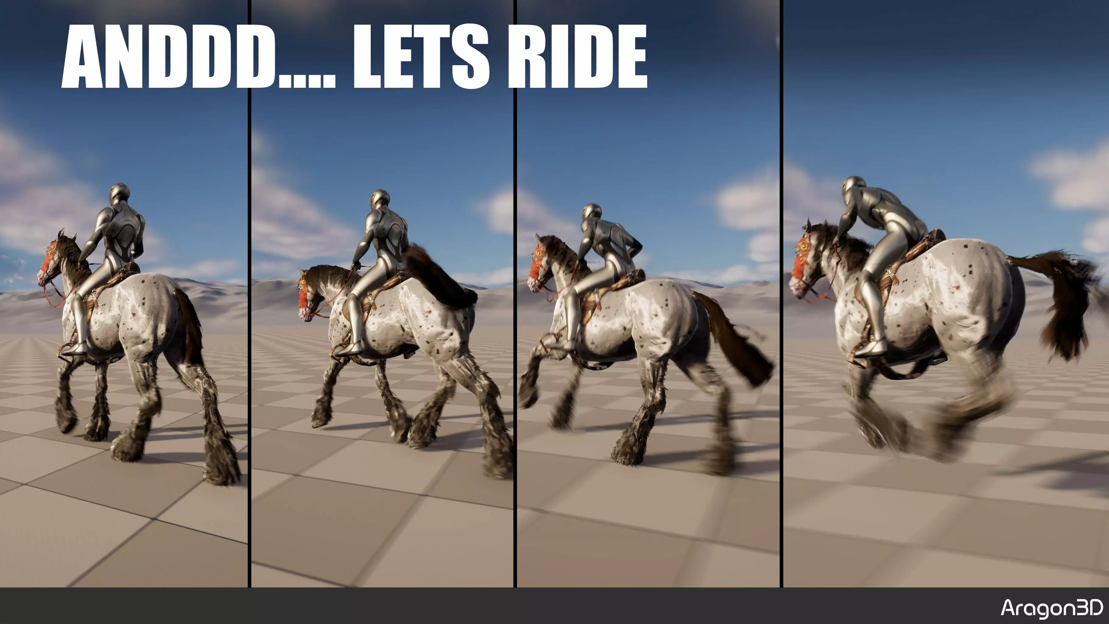 Horse Configurator PLUG AND PLAY Low-poly 3D model_3