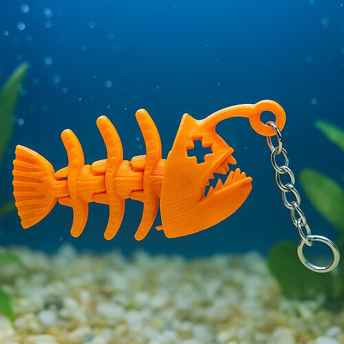 Anglerfish Keychain 3D print model