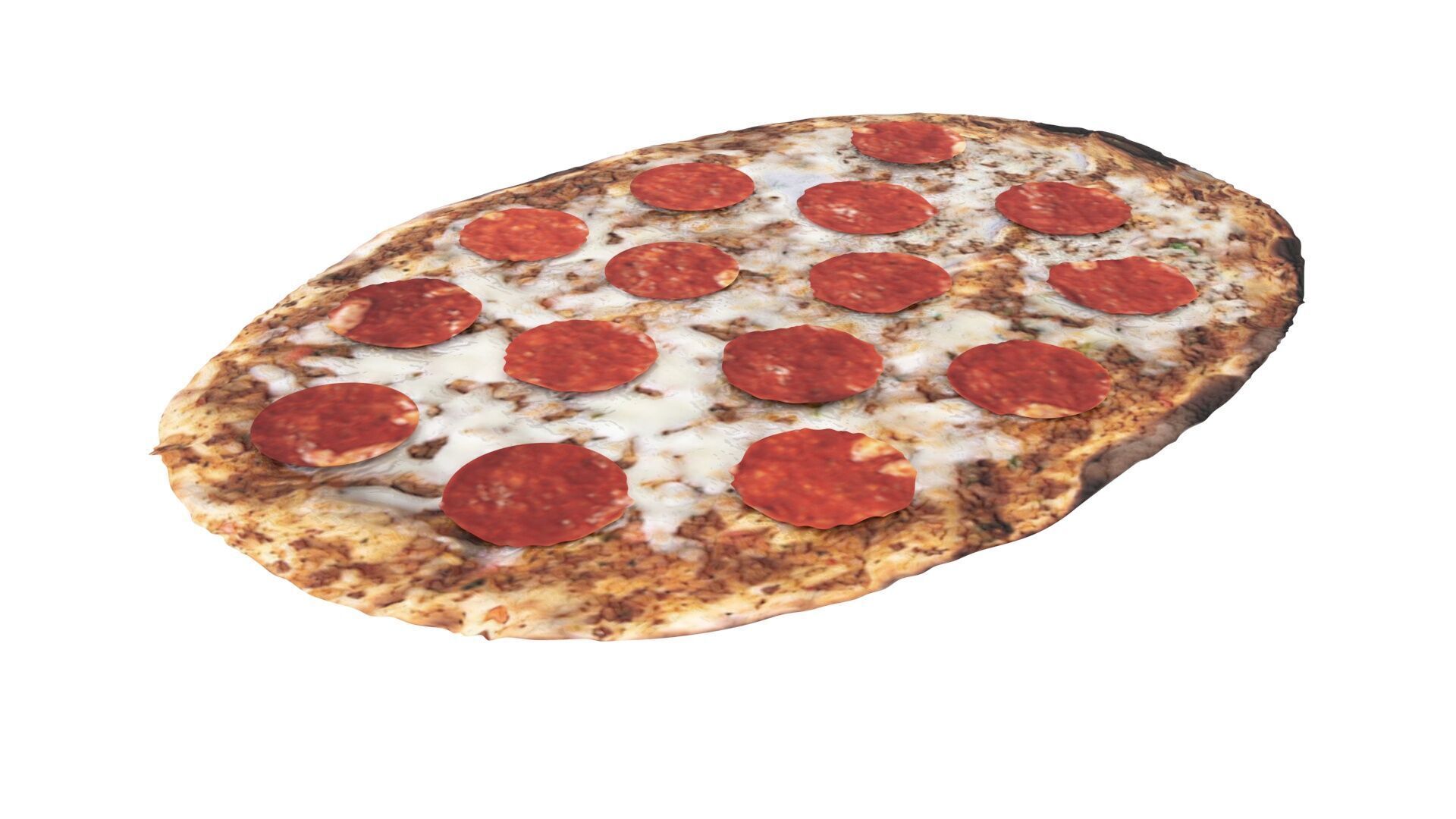 Turkish Pepperoni Lahmacun 3D model_8