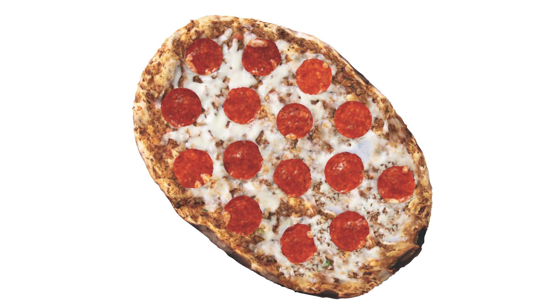 Turkish Pepperoni Lahmacun 3D model_9