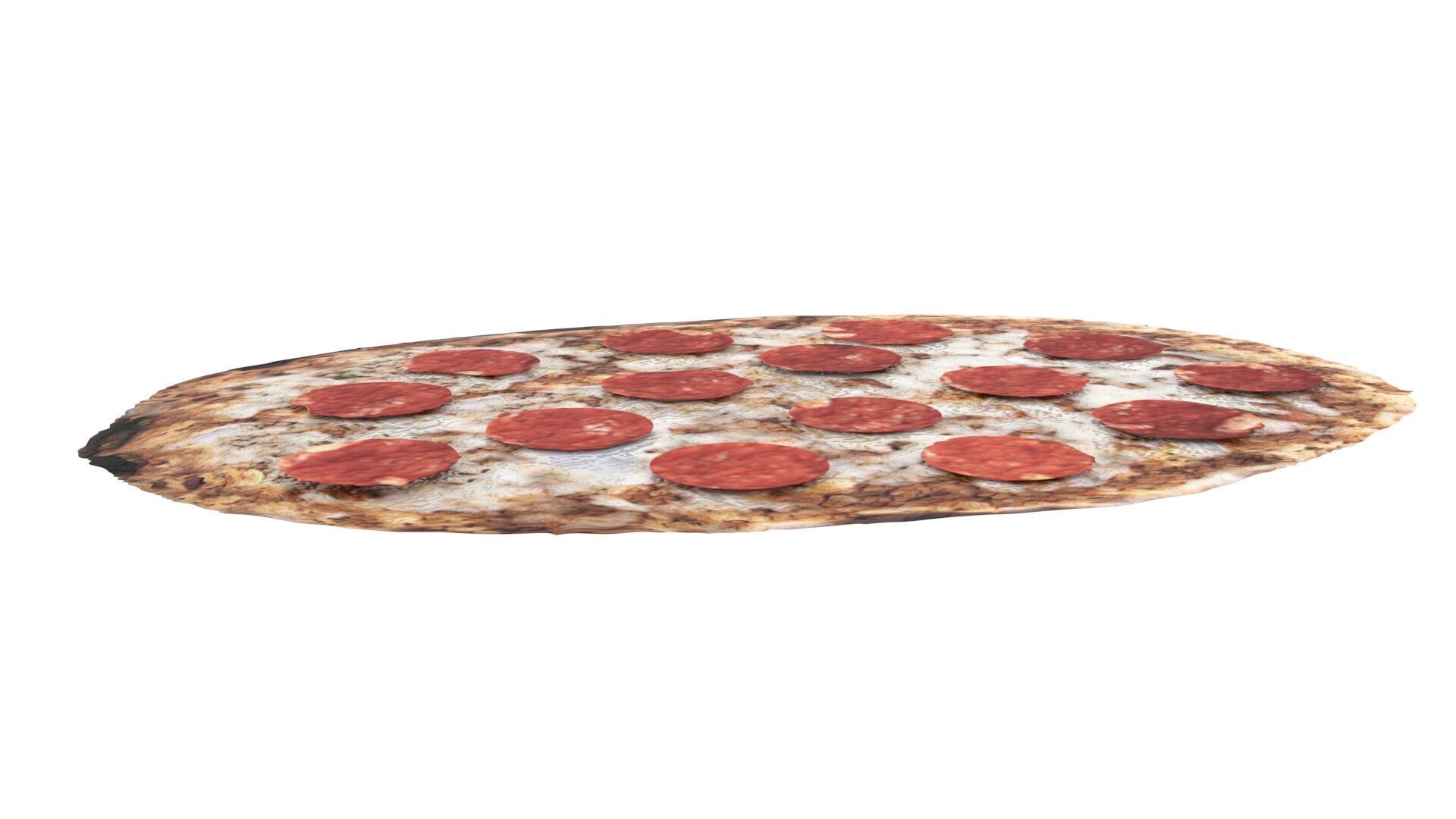 Turkish Pepperoni Lahmacun 3D model_10