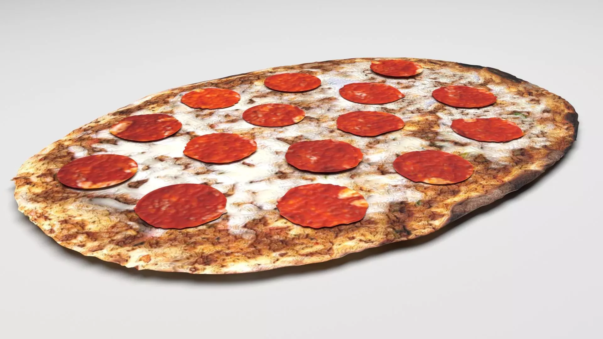 Turkish Pepperoni Lahmacun 3D model_0
