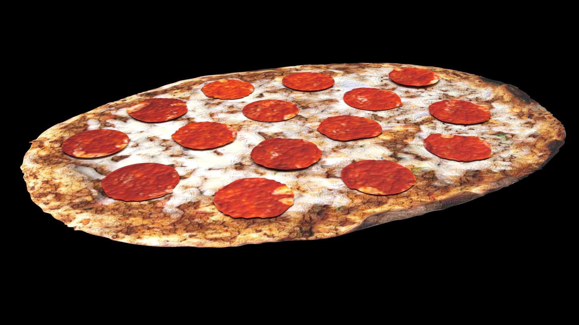 Turkish Pepperoni Lahmacun 3D model_7