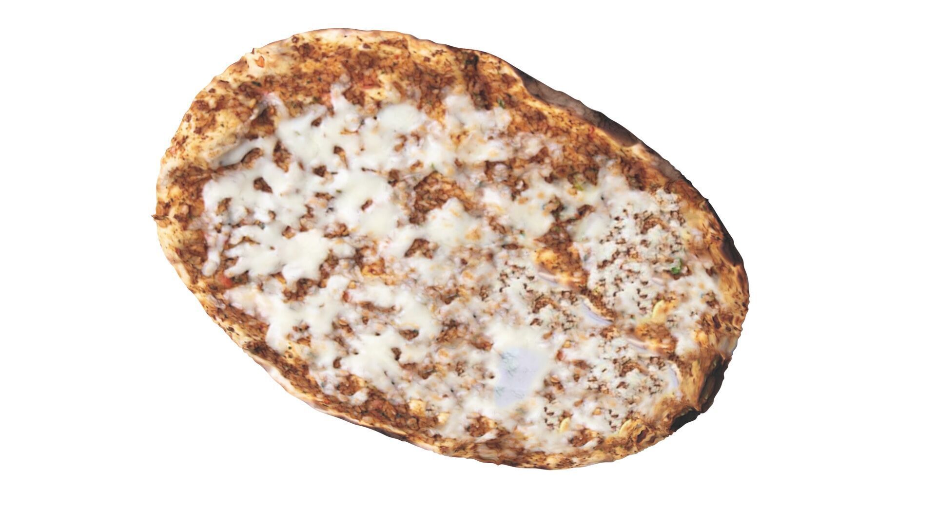 Turkish Pepperoni Lahmacun 3D model_12