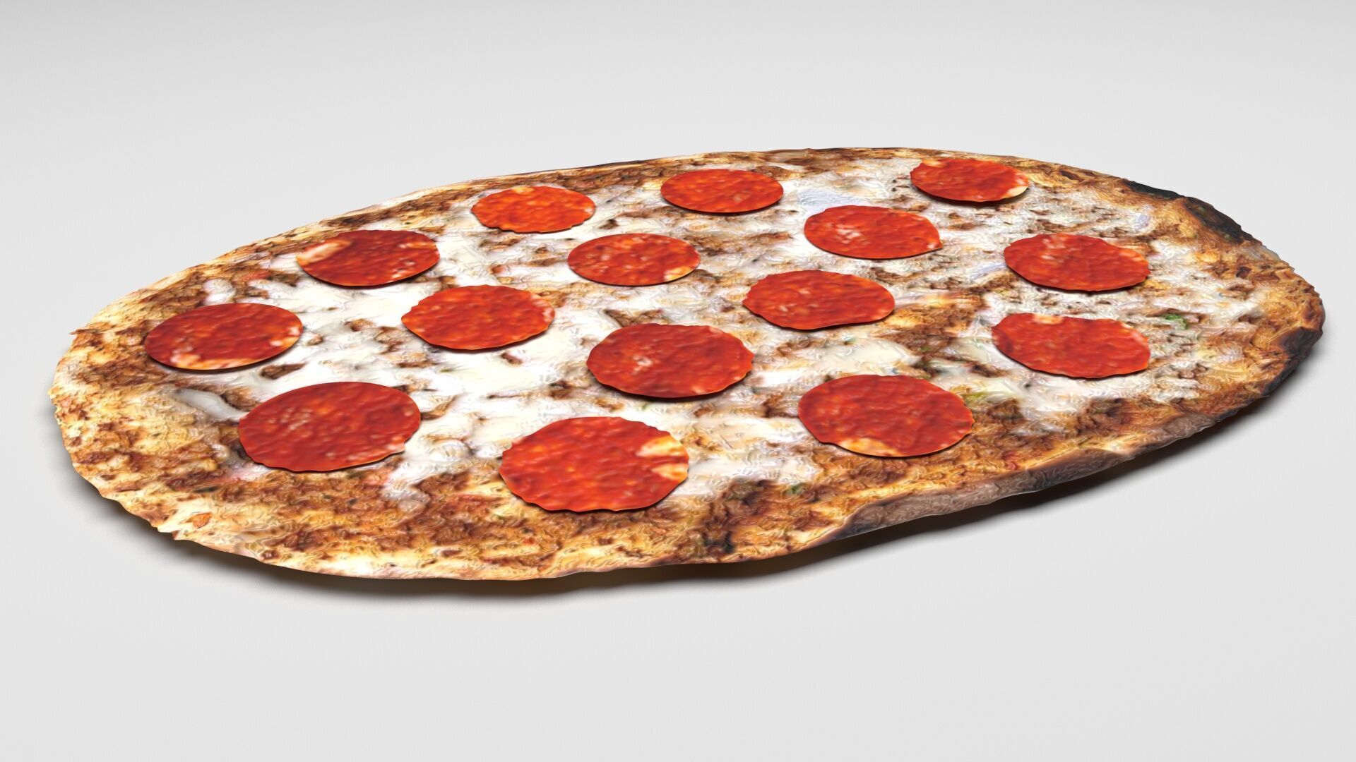 Turkish Pepperoni Lahmacun 3D model_5
