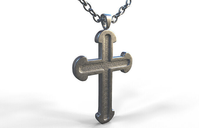 Cross Pendant  Low-poly 3D model