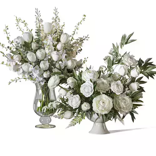 Flower Set 110 White Elegance Duo