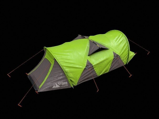 Camping Tent PBR Low-poly 3D model