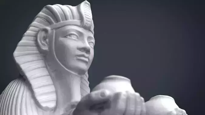 Egyptian Sphinx Low-poly 3D model