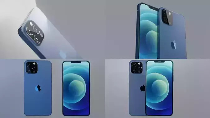 Realistic Iphone Lighing For Visualization and Rendering 3D model