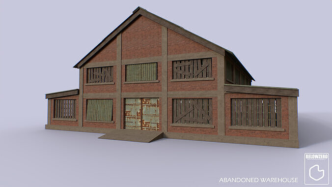 Abandoned Warehouse 01 Low-poly 3D model