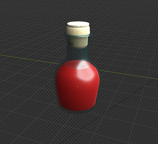 Potion de soin Low-poly 3D model