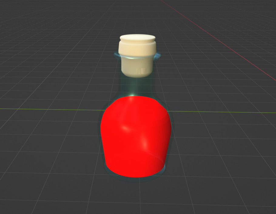 Potion de soin Low-poly 3D model_3