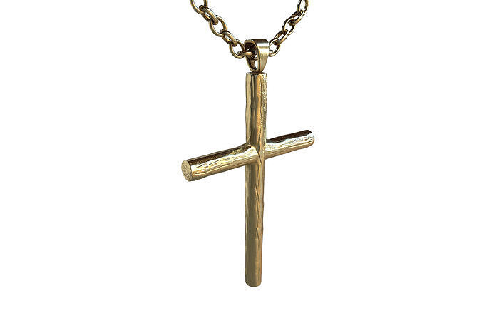 Cross Pendant  Low-poly 3D model